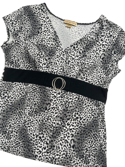 Y2K Notations Top Cruzado Animal Print - Talla L/XL