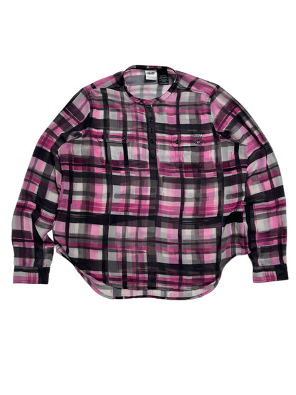 Harley Davidson Blusa Cuadros Rosados - Talla 2XL