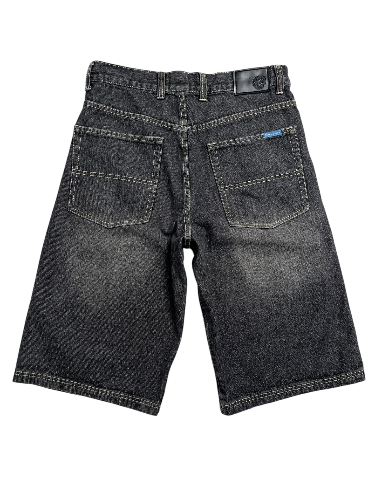 Y2K Percent Jorts Negro - Talla 33