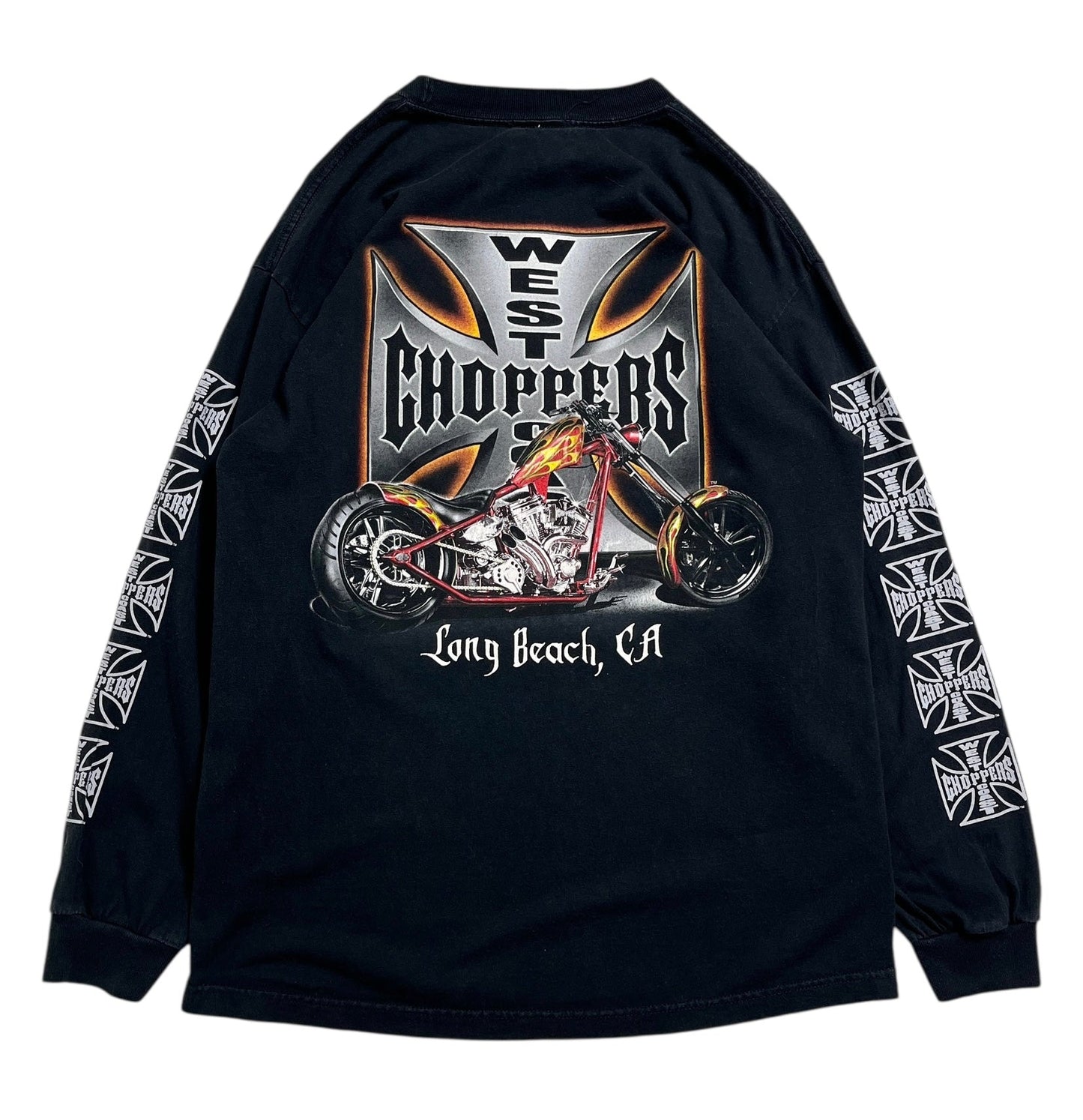1990s West Coast Choppers Manga Larga T-shirt - Talla L