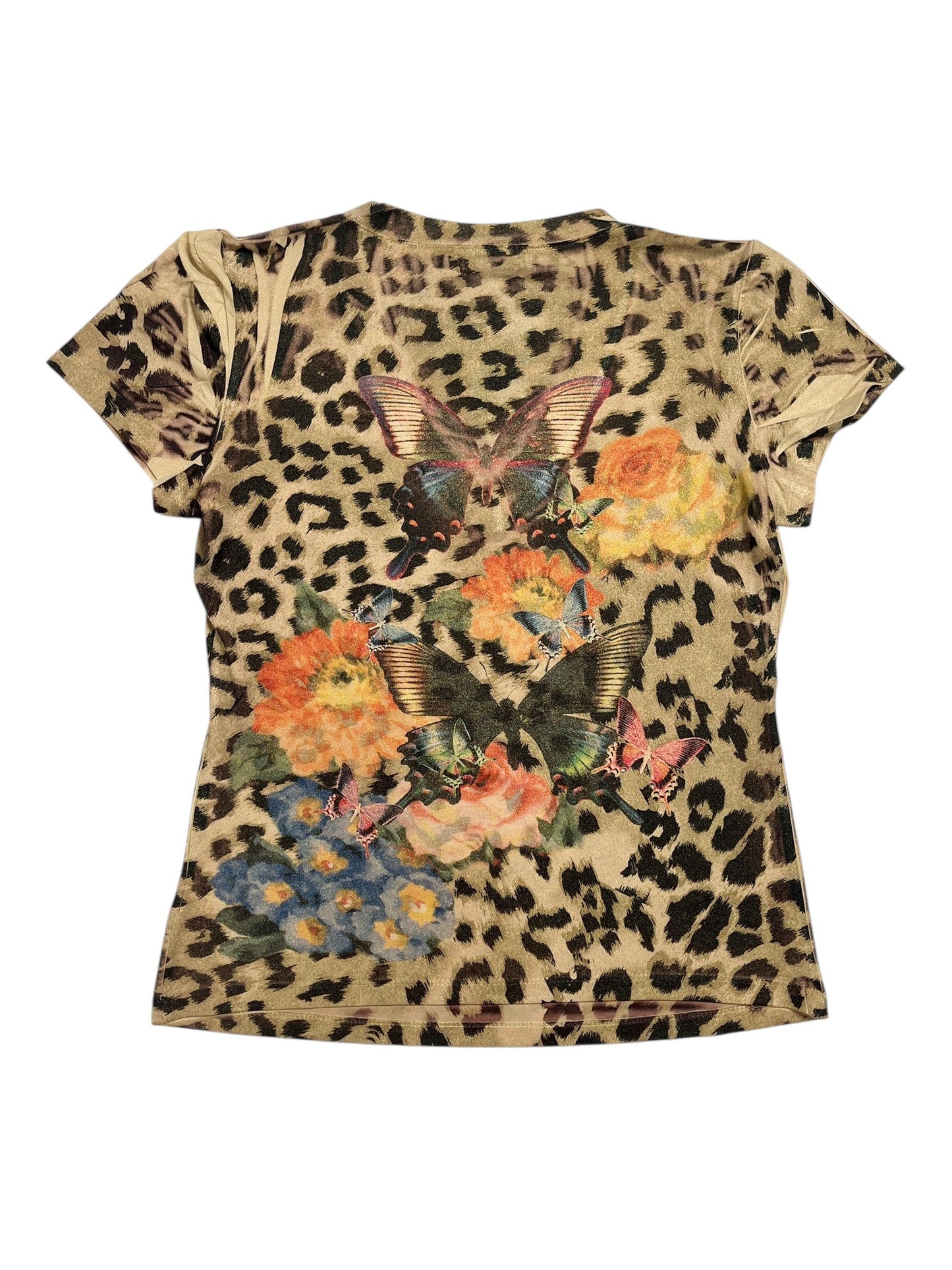 Y2K M By Amour Top animal print y mariposas - Talla S/M