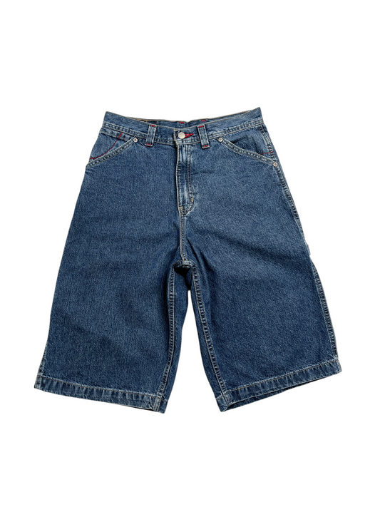 Vintage Bugle Boy Carpenter Denim Short Azul - Talla W29