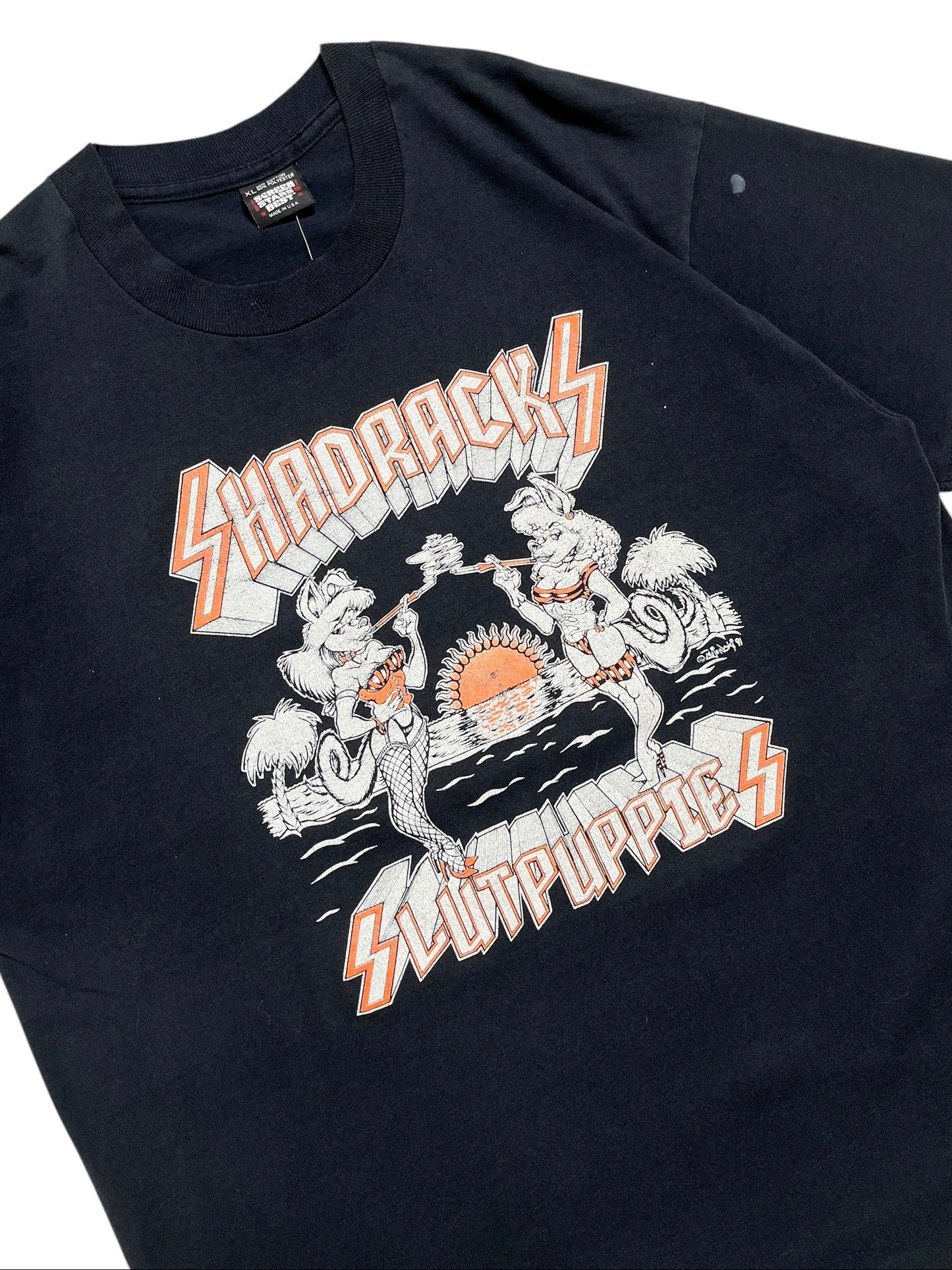 1991 Shadracks Slutpuppies T-Shirt - Talla L