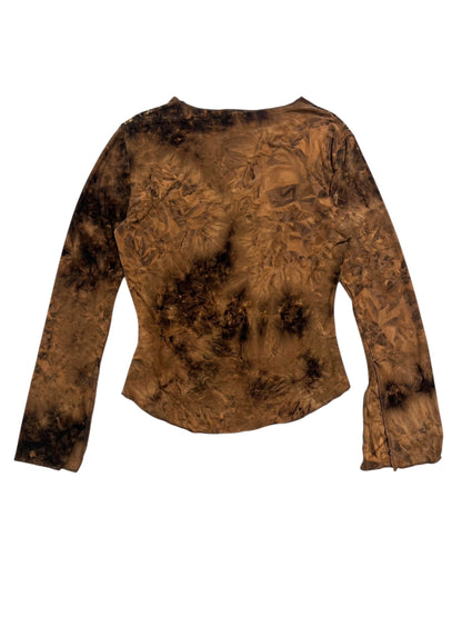 Y2K Mixit Top Tie-Dye marrón - Talla S