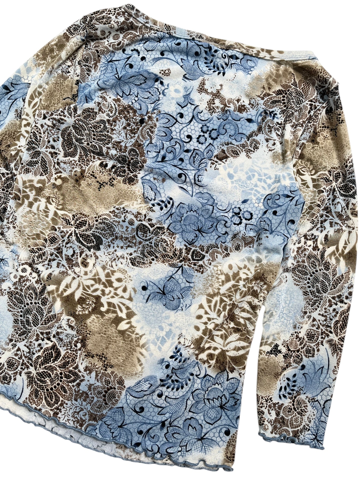 Y2K Byer Top Estampado Floral - Talla S/M