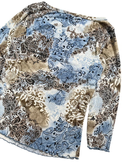 Y2K Byer Top Estampado Floral - Talla S/M