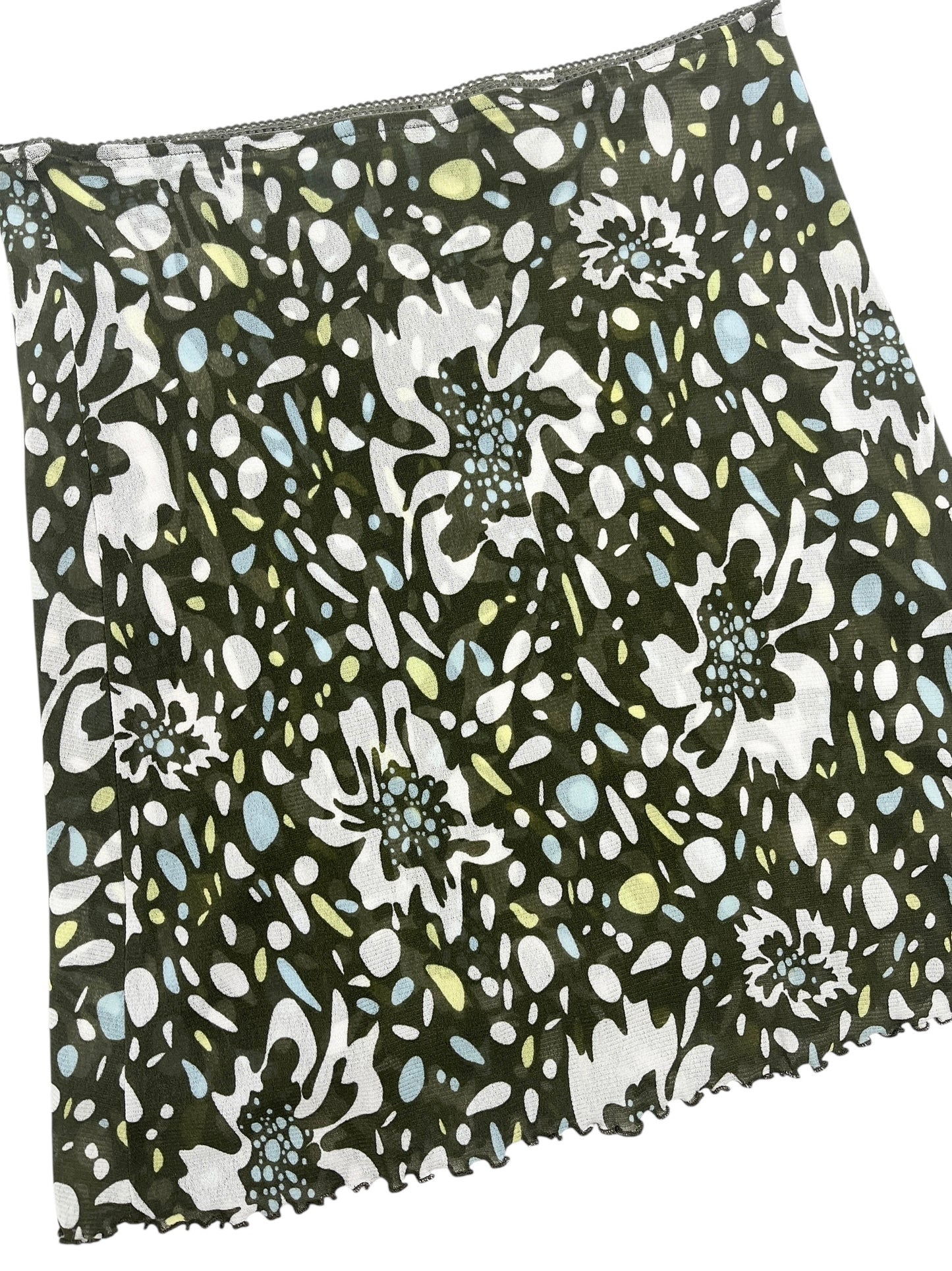 Y2K Street One Falda Corta Stretch Floral - Talla S/M