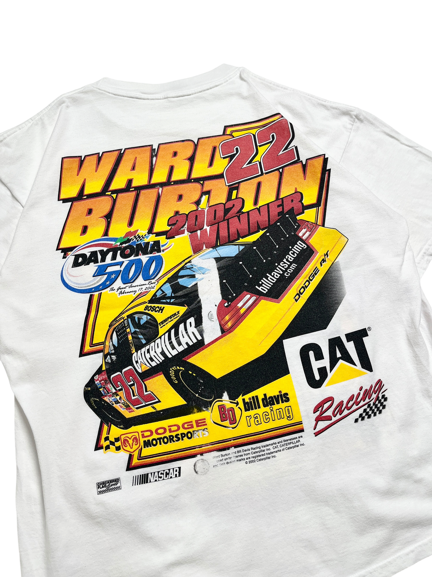 2002 Daytona 500 Ward Burton T-shirt - Talla XL
