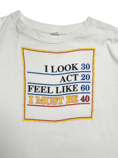 1990s Humor Edad t-shirt - Talla XL Boxy Fit