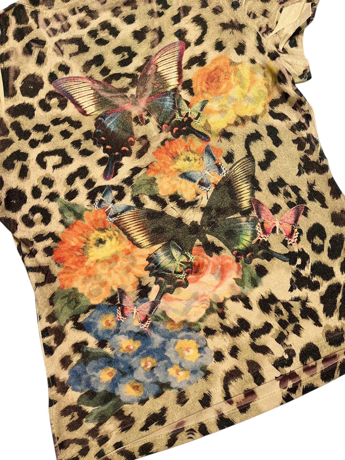 Y2K M By Amour Top animal print y mariposas - Talla S/M