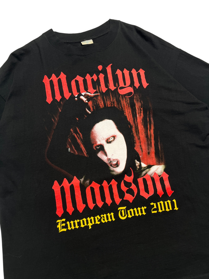 RARE 2001 Marilyn Manson European Tour T-shirt - Talla L