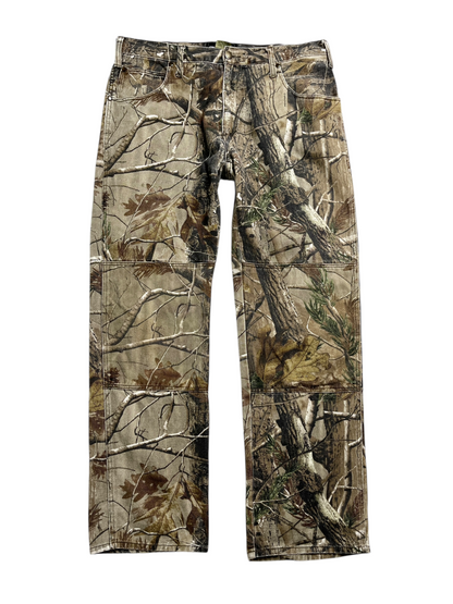 Realtree Camuflaje Double Knee Pants - Talla 35