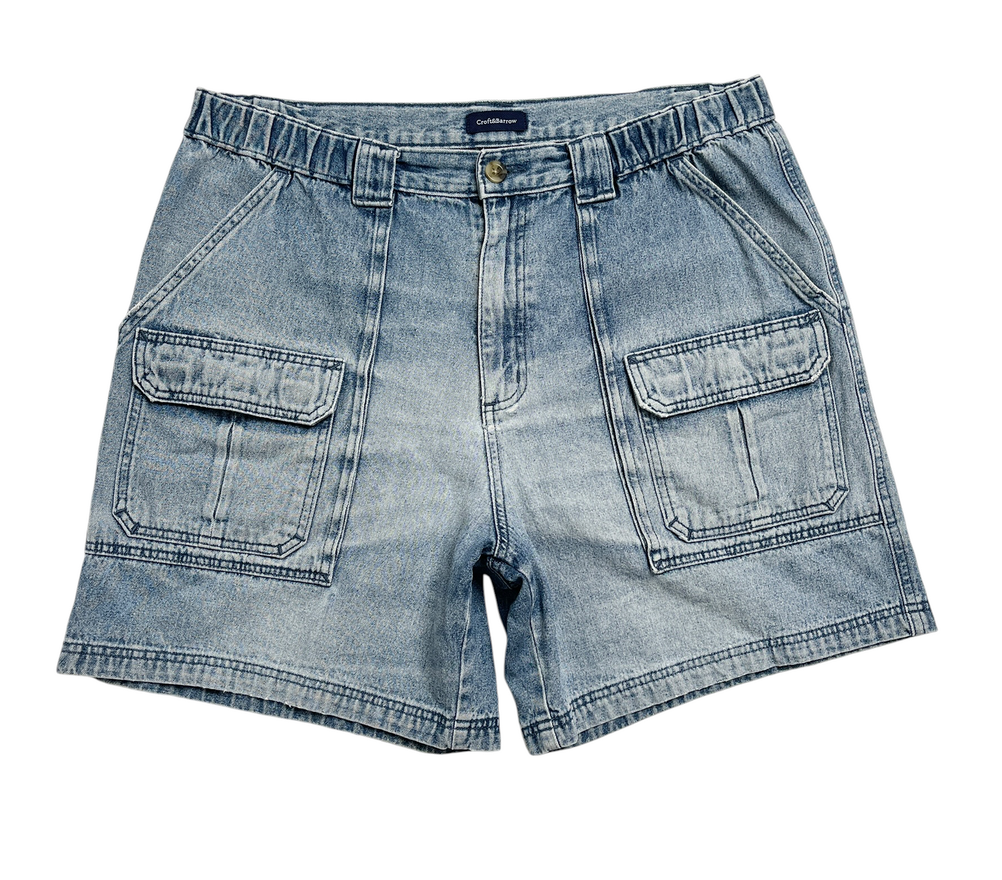 Croft&Barrow Denim Short Azul - Talla W34