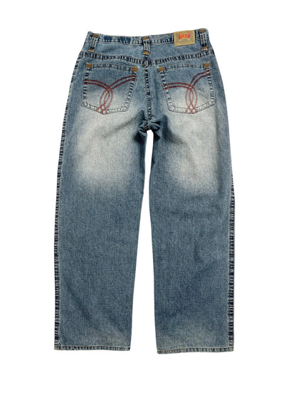 2000s F.U.S.A.I Denim Baggy Pant Azul- Talla 36