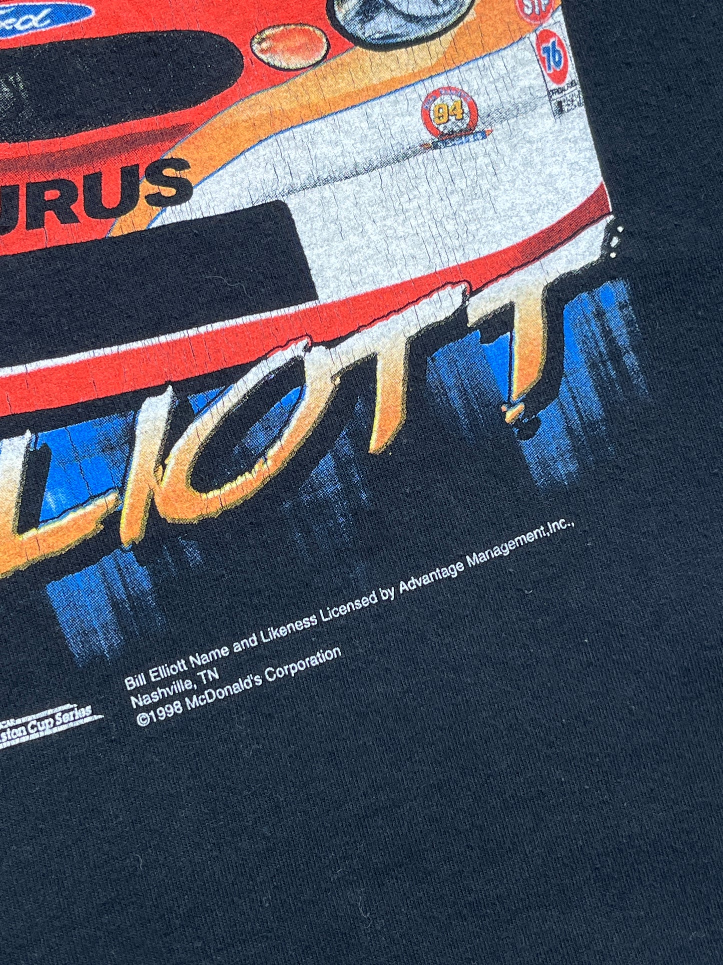 1998 Bill Elliot x Mac Donald’s T-shirt - Talla XL