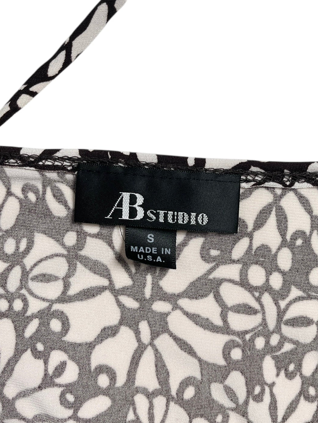 Y2K AB Studio Top Halter Estampado - Talla S/M