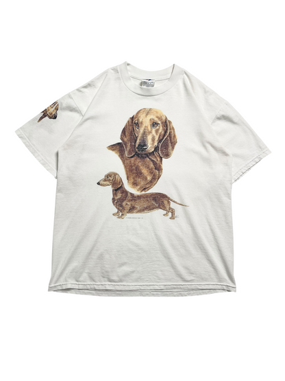 1990s Perro Salchicha T-shirt - Talla M