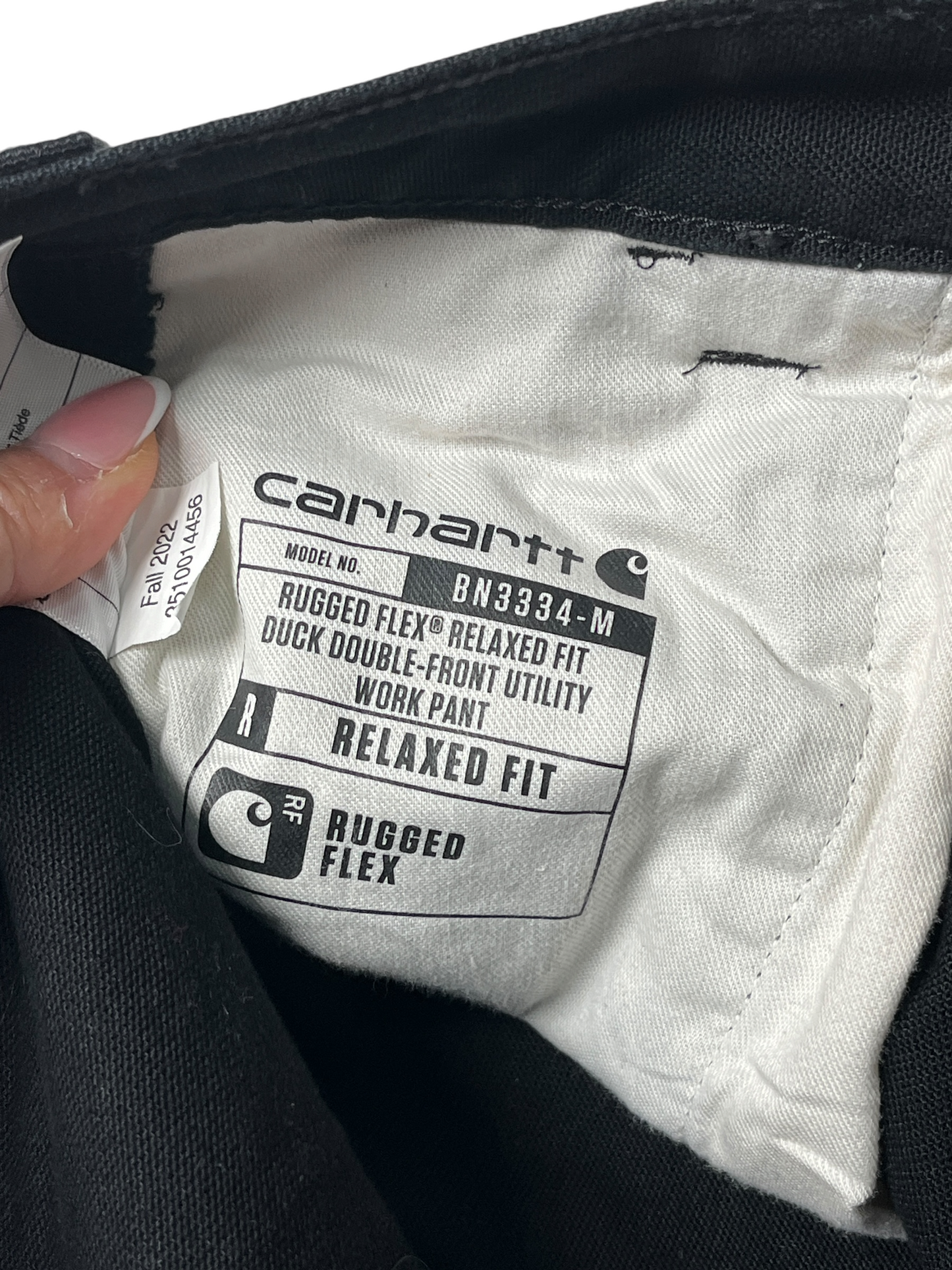 Carhartt Carpenter Double Knee Pant Negro - Talla 31