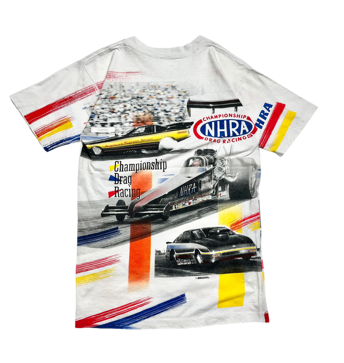 1990s Championship Drag Racing T-shirt - Talla S