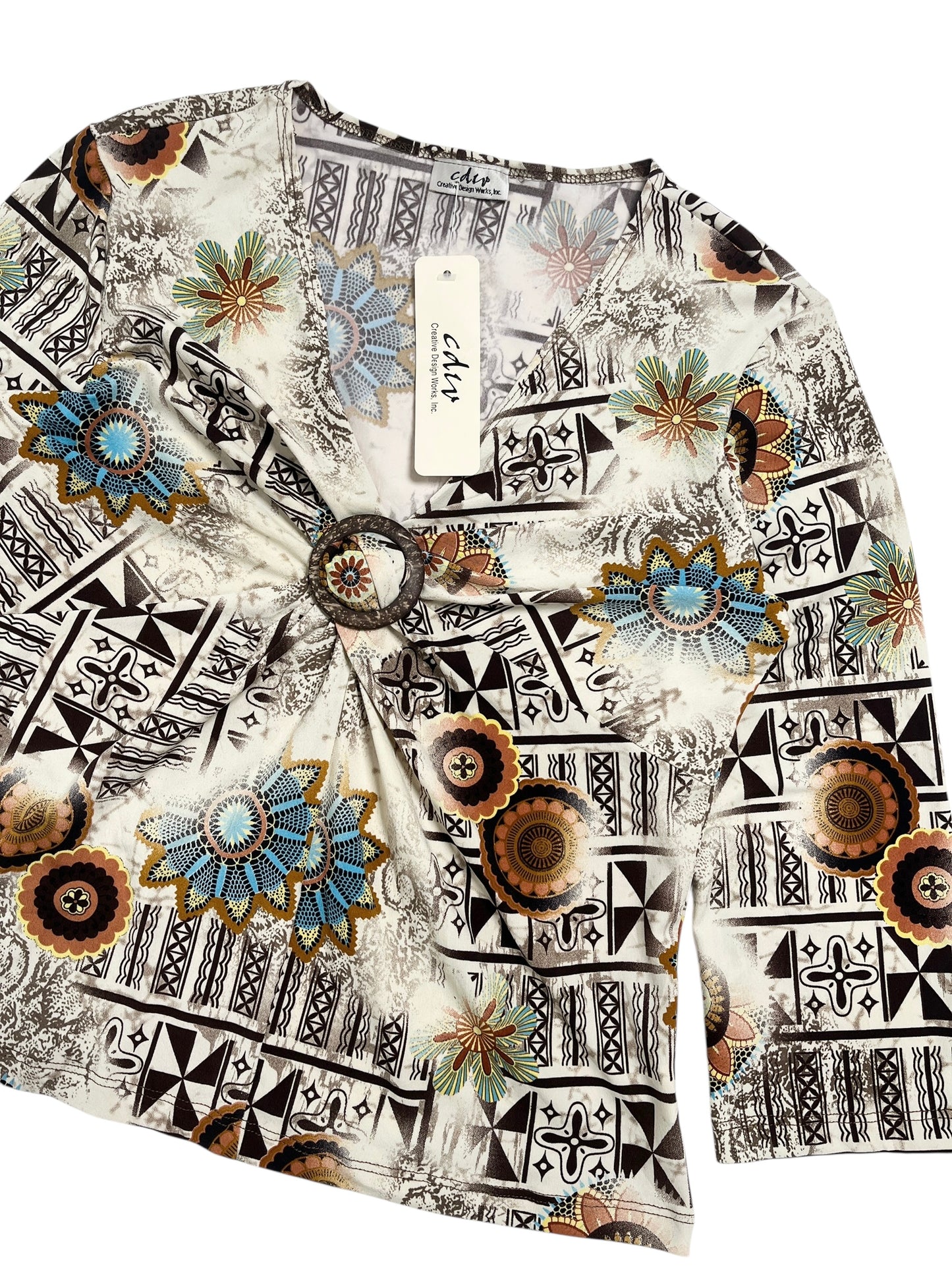 Y2K CDW Top Estampado Floral - Talla S/M