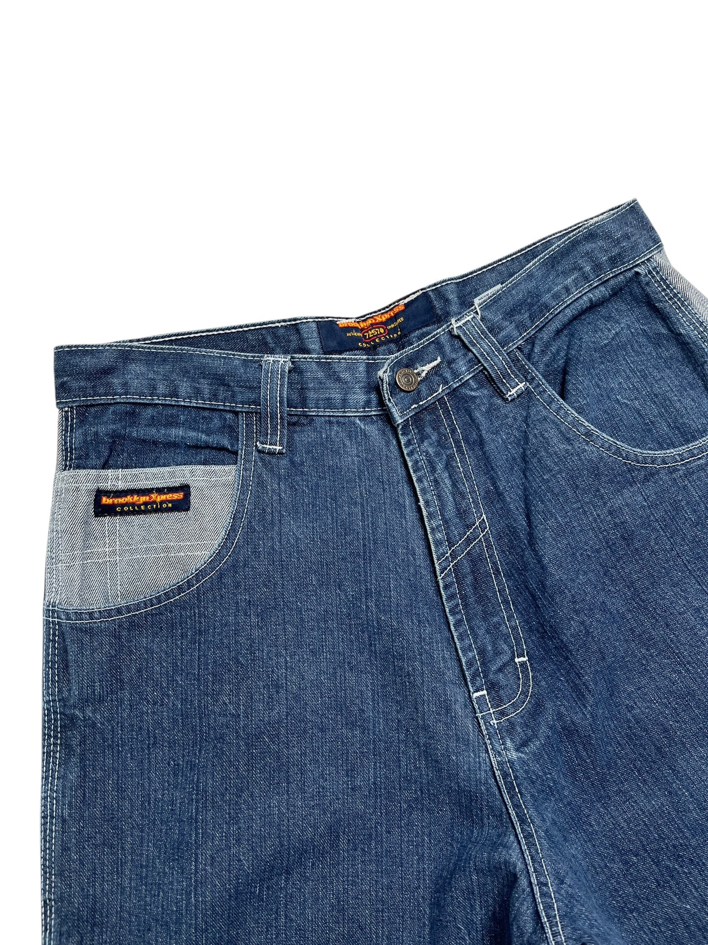 Y2K Brooklyn Xpress Denim Short Azul- Talla 32