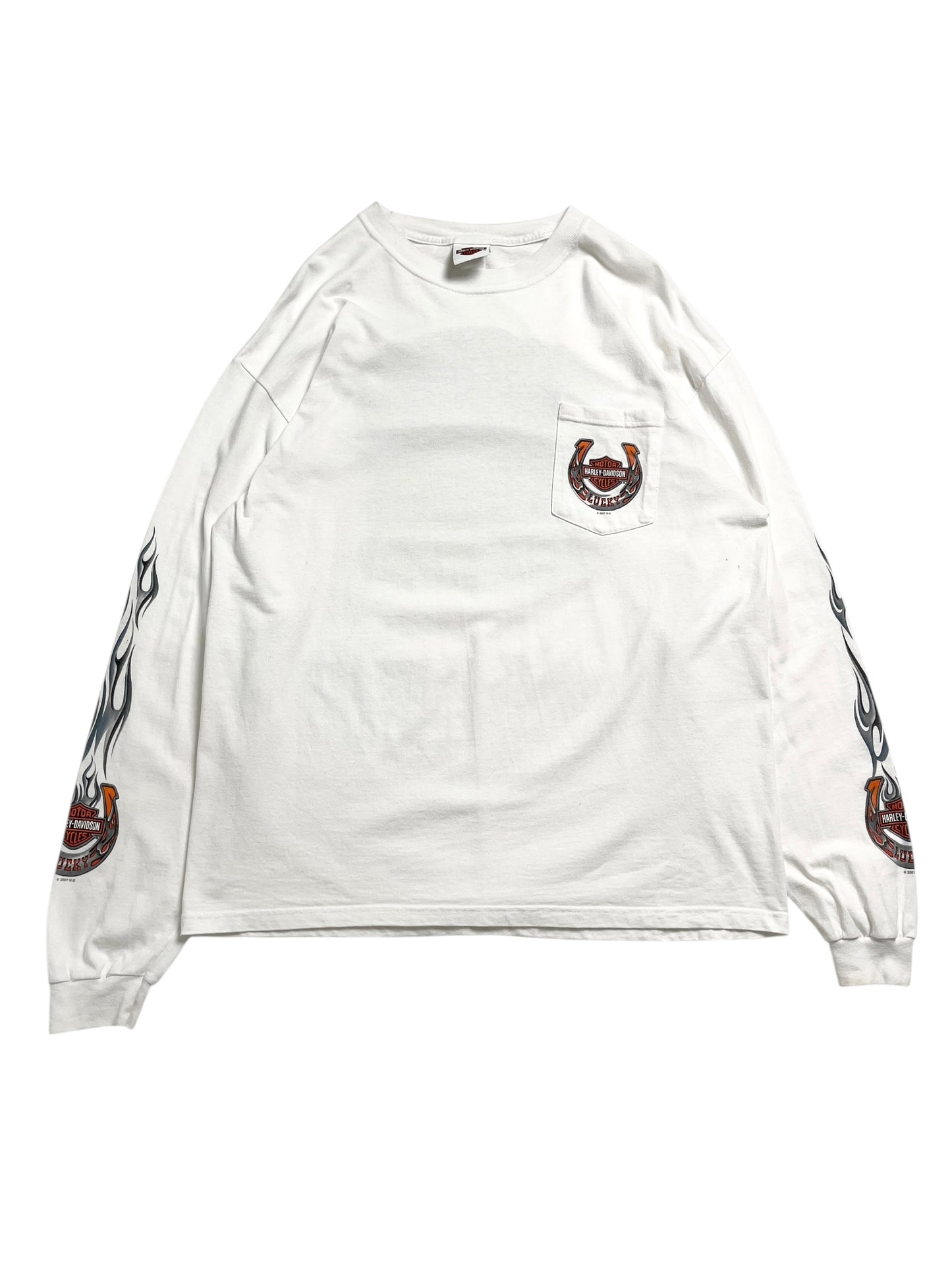 2007 Harley Davidson “Lucky” Manga Larga T-shirt - Talla XL