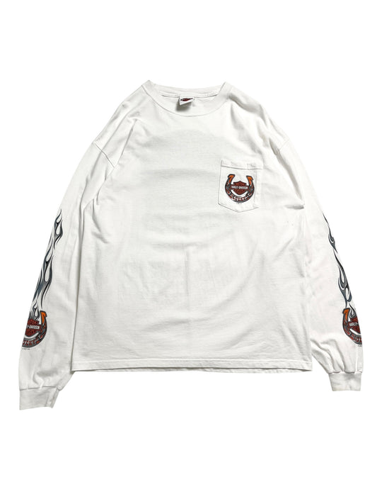 2007 Harley Davidson “Lucky” Manga Larga T-shirt - Talla XL