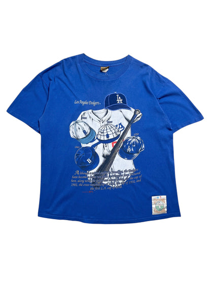 1990s Los Angeles Dodgers Nutmeg T-shirt - Talla XXL Boxy Fit