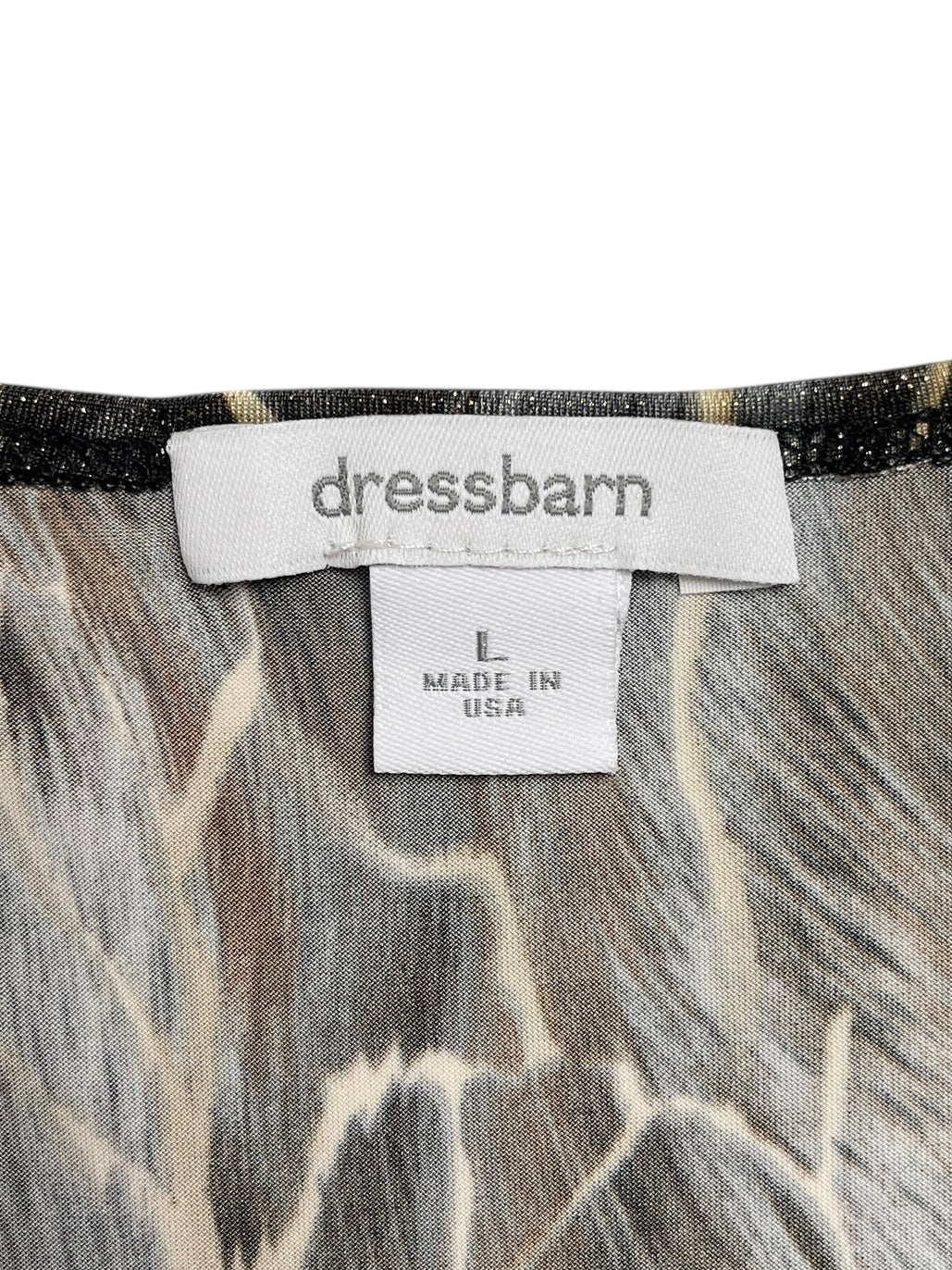 Y2K Dressbarn Top drapeado Animal Print - Talla M/L