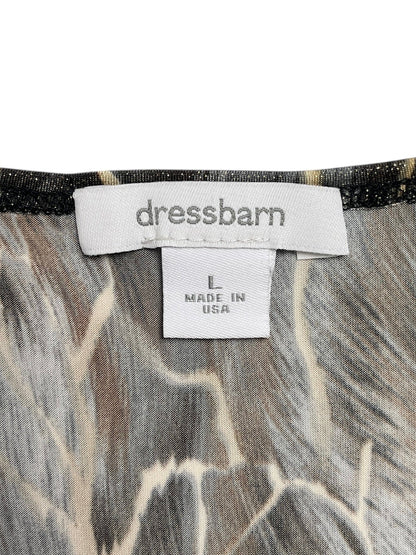 Y2K Dressbarn Top drapeado Animal Print - Talla M/L