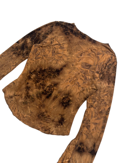 Y2K Mixit Top Tie-Dye marrón - Talla S