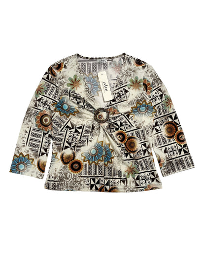Y2K CDW Top Estampado Floral - Talla S/M