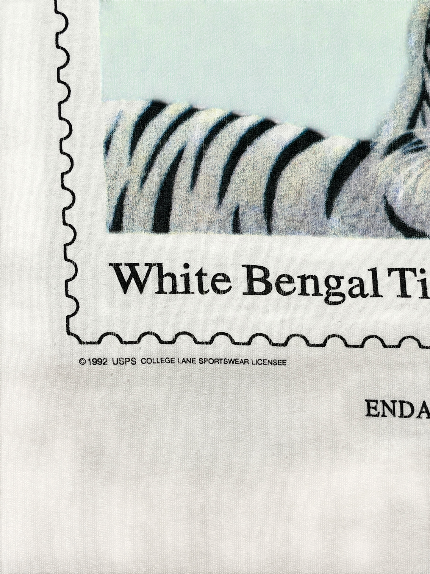 1992 White Bengal Tiger T-shirt - Talla XL