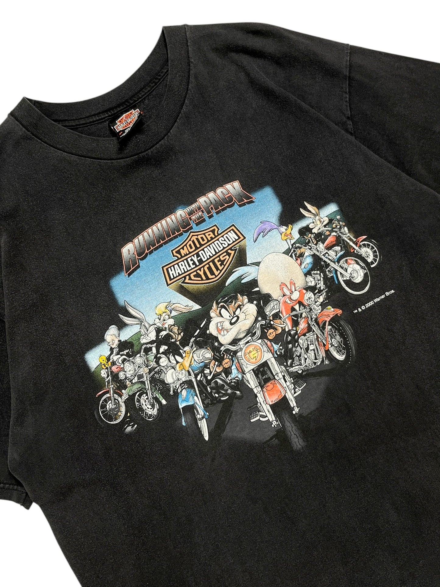 2000 Harley Davidson Looney Tunes T-Shirt - Talla XL