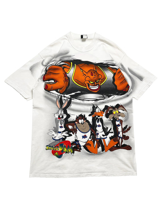 1996 Space Jam Looney Tunes AOP T-shirt - Talla XL