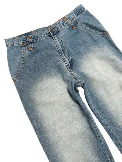 2000s F.U.S.A.I Denim Baggy Pant Azul- Talla 36