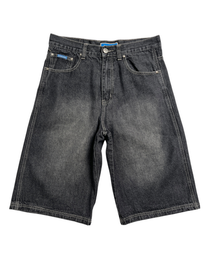 Y2K Percent Jorts Negro - Talla 33