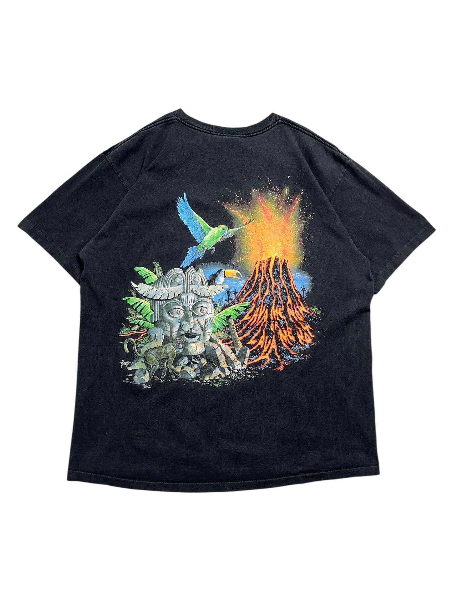 1994 Caribbean Soul Volcano T-shirt - Talla XL