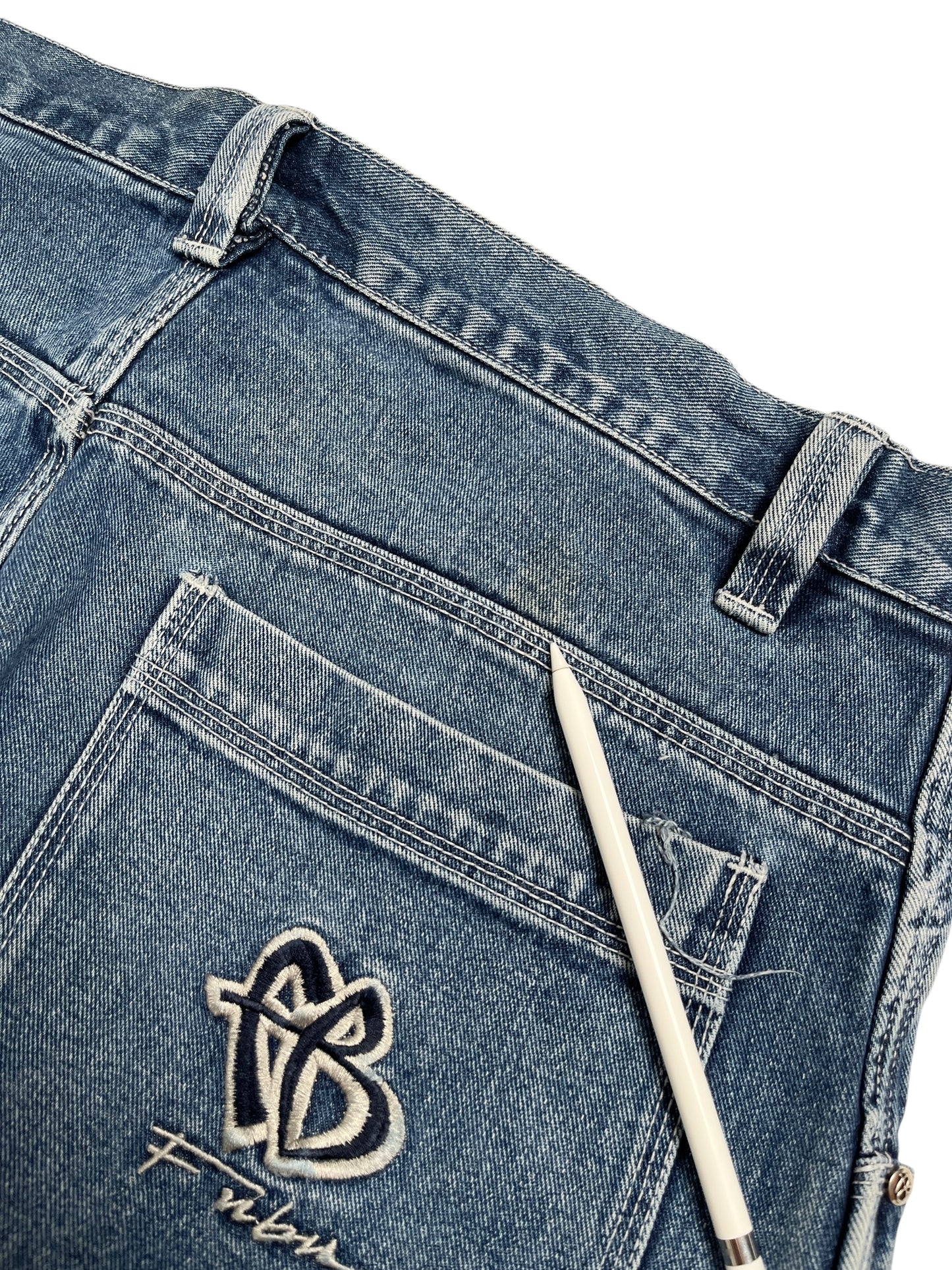 Y2K Fubu Baggy Denim Pant Azul- Talla 38