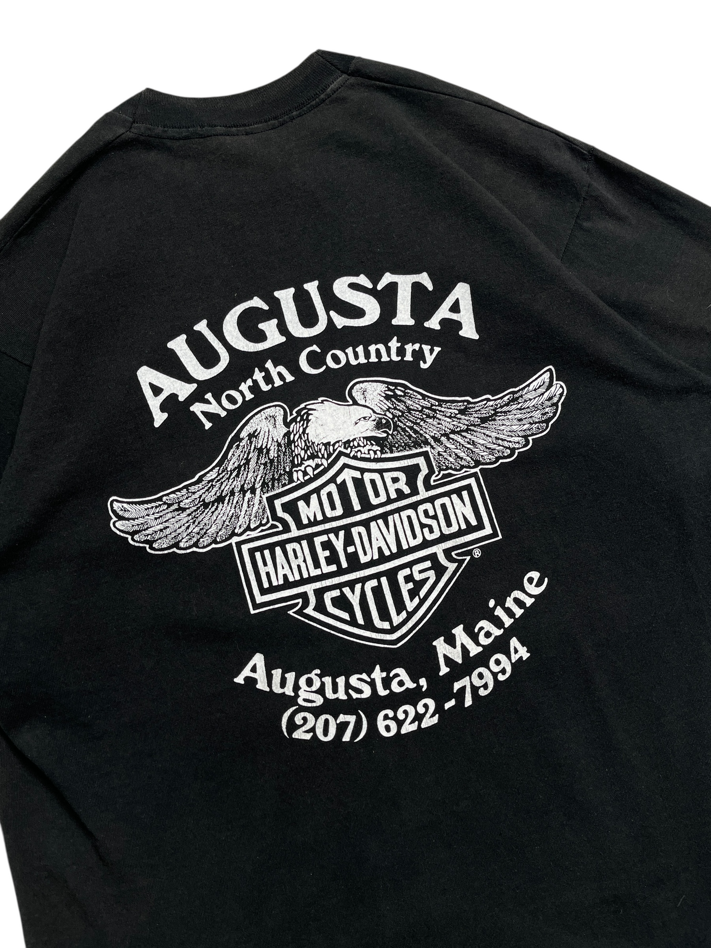 1987 Harley Davidson Maine T-shirt - Talla L