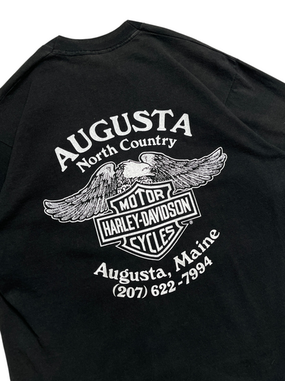1987 Harley Davidson Maine T-shirt - Talla L