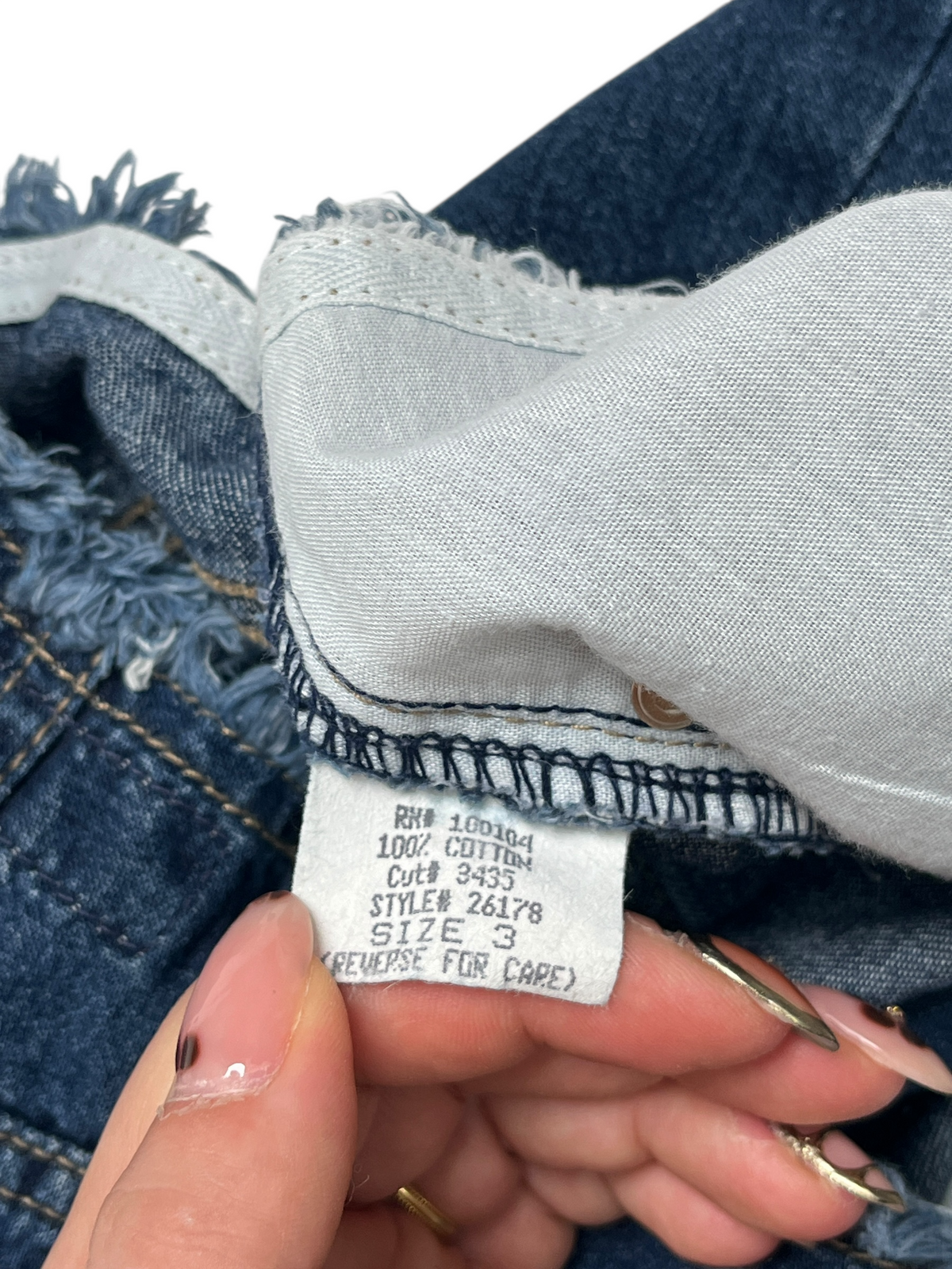 Y2K ilt Jeans Denim Falda - Talla S