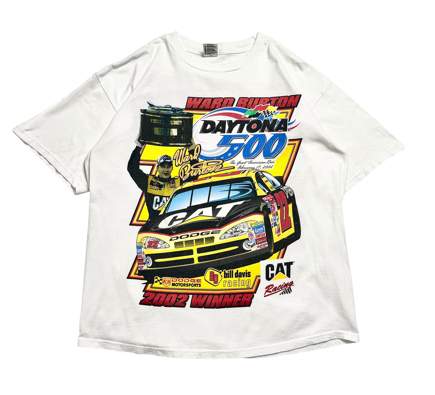 2002 Daytona 500 Ward Burton T-shirt - Talla XL