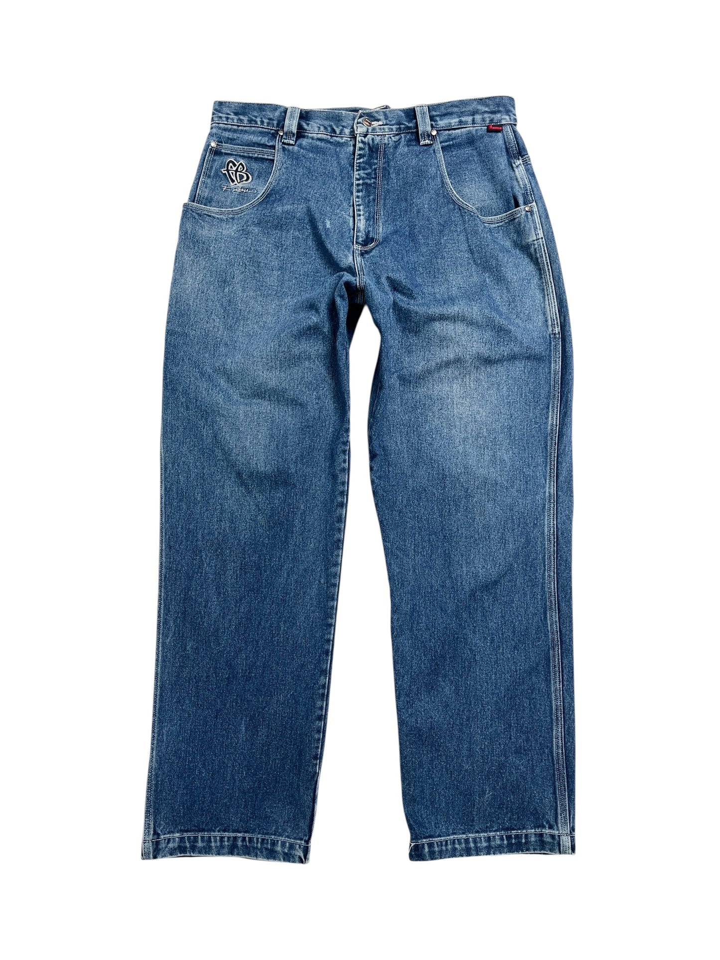Y2K Fubu Baggy Denim Pant Azul- Talla 38