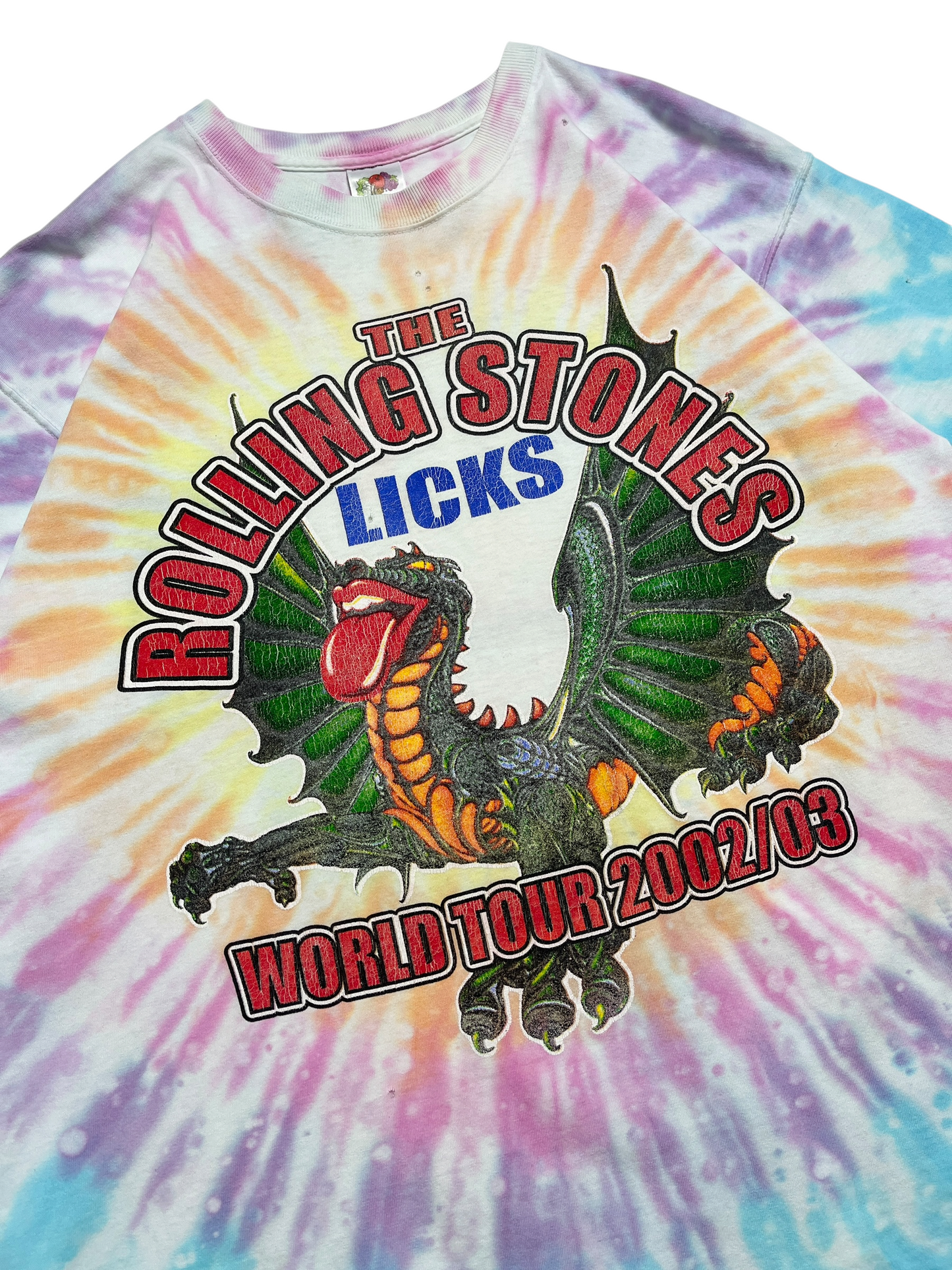 2002/2003 The Rolling Stones Licks World Tour T-shirt - Talla XL