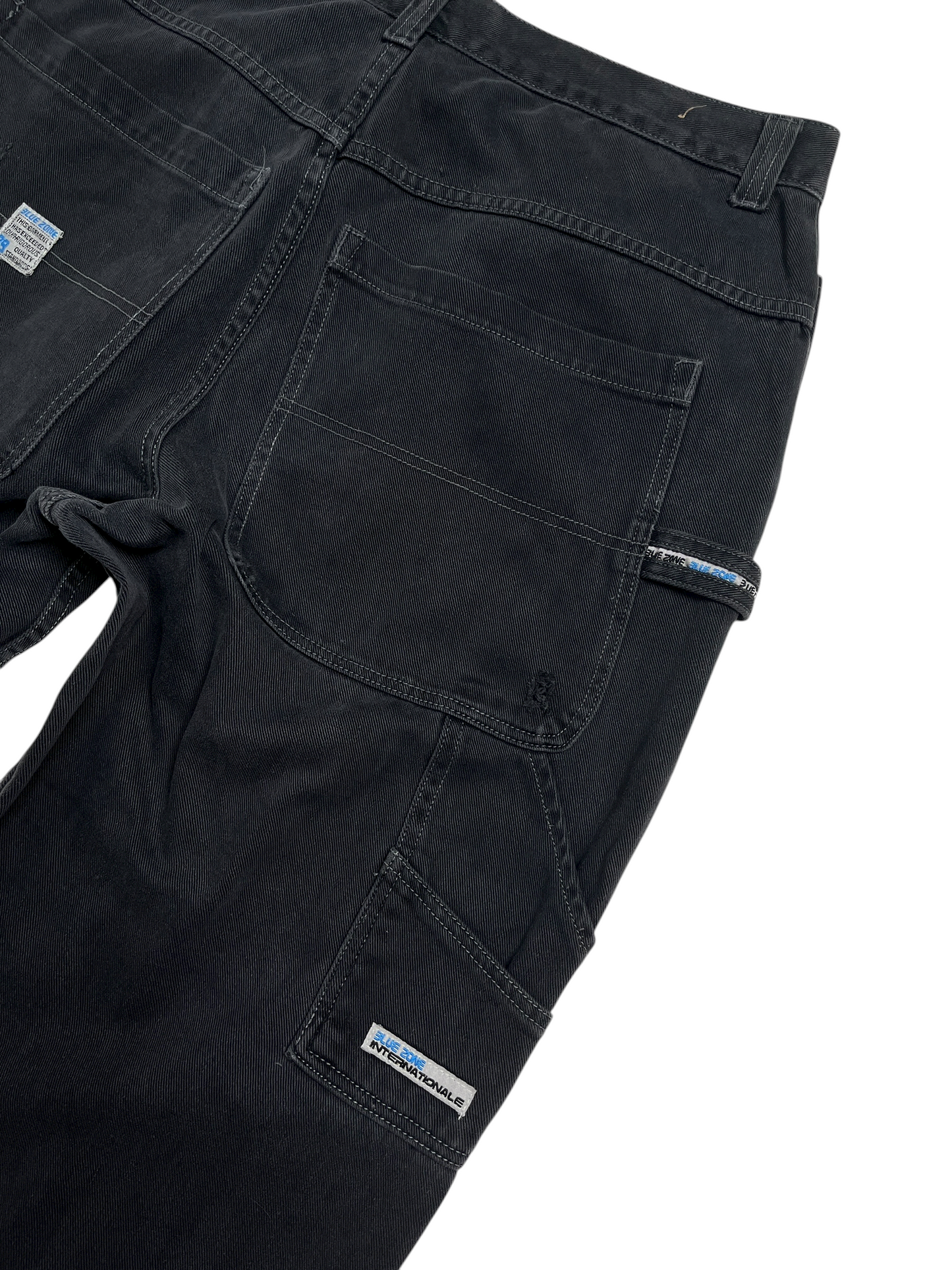 Blue zone Carpenter Denim Pant Negro - Talla 37