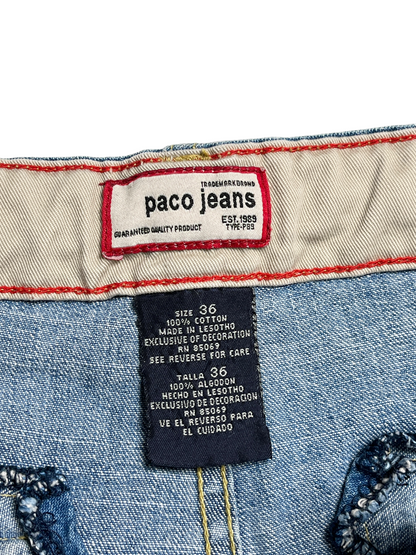 Paco Jeans Cargo Denim Short Azul - Talla 38