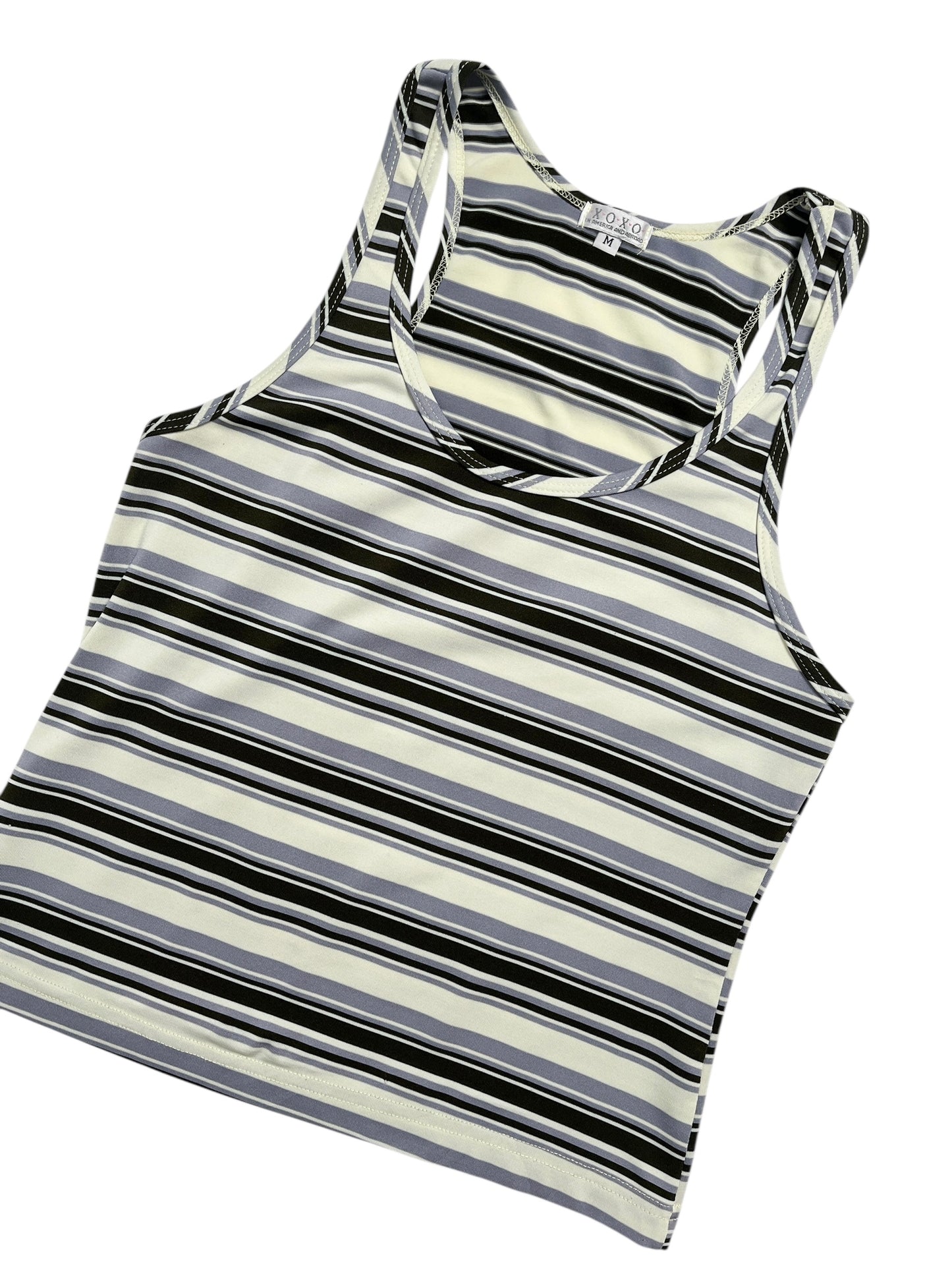 Y2K X.O.X.O Top Tank Rayas - Talla S/M