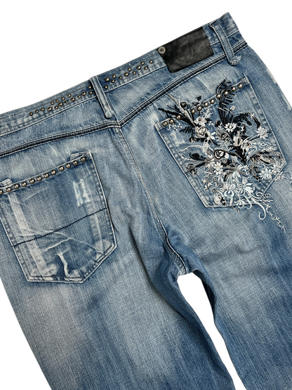 Y2K Artful Dodger Denim Baggy Pant azul- Talla 40