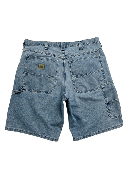 Vintage Lee Carpenter Denim Short Azul - Talla W37